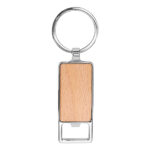 M 7370 BE - LLAVERO BRONTE (BEIGE / MADERA DE HAYA / METAL) - Imagen 6