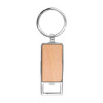 M 7370 BE - LLAVERO BRONTE (BEIGE / MADERA DE HAYA / METAL)