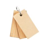 M 7474 BE - LLAVERO CON NOTAS LOURO (BEIGE / BAMBU / METAL) - Imagen 7