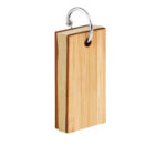 M 7474 BE - LLAVERO CON NOTAS LOURO (BEIGE / BAMBU / METAL)