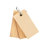 M 7474 BE - LLAVERO CON NOTAS LOURO (BEIGE / BAMBU / METAL) - Imagen 3