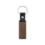 M 7575 C - LLAVERO GALICIA (CAFE / MADERA DE NOGAL / METAL / CURPIEL)