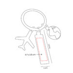 M 7980 S - LLAVERO FLYVE (PLATA / METAL) - Imagen 4