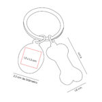 M 7981 S - LLAVERO DOGGY (PLATA / METAL) - Imagen 4