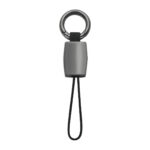 M 7986 N - LLAVERO STROP (NEGRO / METAL) - Imagen 2