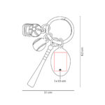 M 7988 S - LLAVERO BUNT (PLATA / METAL) - Imagen 4