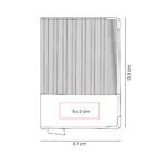 M 7995 N - PORTA PASAPORTE MAGGIORE (NEGRO / CURPIEL) - Imagen 5