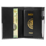 M 80122 N - PORTA PASAPORTE BROOME NEGRO (NEGRO / CURPIEL) - Imagen 2