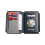 M 80123 G - PORTA PASAPORTE GIRIS GRIS (GRIS / CURPIEL) - Imagen 3