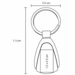MK 001 LLAVERO DROP  (PLATA / METAL) - Imagen 5