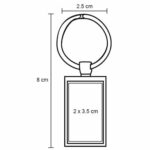 MK 006 LLAVERO MILO  (PLATA / METAL) - Imagen 5
