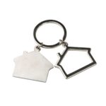 MK 017 LLAVERO HOME  (PLATA / METAL)