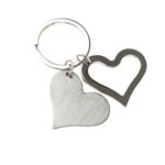 MK 020 LLAVERO LOVE  (PLATA / METAL)