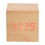 MK 120 - RELOJ TIME CUBE (BEIGE / MADERA MDF)