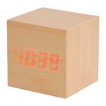 MK 120 - RELOJ TIME CUBE (BEIGE / MADERA MDF) - Imagen 2