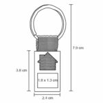 MK 025 LLAVERO GLIK  (AZUL / METAL) - Imagen 2