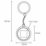 MK 028 LLAVERO CAN  (PLATA / METAL) - Imagen 2