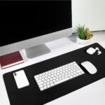 MOP 023 N - MOUSE PAD DE ESCRITORIO YIRÉN NEGRO (NEGRO / POLIESTER / RUBBER) - Imagen 4