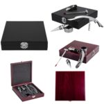 O 020 SET DE VINO PHARREL  (NEGRO / MADERA/METAL) - Imagen 4