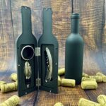 O 026 SET DE VINO BORGOÑA  (NEGRO / METAL/RUBBER) - Imagen 3