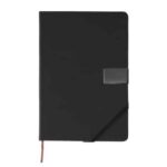 O 082 LIBRETA VENECIA  (NEGRO / POLIURETANO)