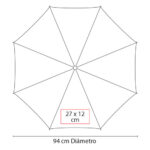PAR 016 N - PARAGUAS SABETTA NEGRO (NEGRO / POLIESTER) - Imagen 2