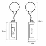 PK 009 LLAVERO ZULU  (TRANSPARENTE / ACRÍLICO) - Imagen 2