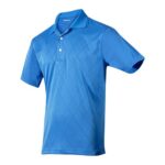 PLY 002 A-CH - PLAYERA YAGER AZUL CABALLERO TALLA CH (AZUL / 100% POLIESTER ECOLOGICO)