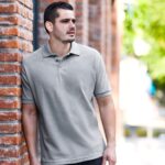 PLY 009 G-M - PLAYERA POLO LUTRY GRIS TALLA M (GRIS / 50% ALGODON PEINADO / 50% POLIESTER) - Imagen 2