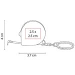 PRO 018 B - LLAVERO FLEXÓMETRO MEASURE BLANCO (BLANCO / PLASTICO) - Imagen 3