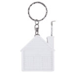PRO 034 - LLAVERO FLEXÓMETRO CASITA (BLANCO / PLASTICO)