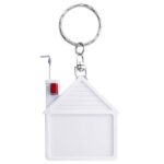 PRO 034 - LLAVERO FLEXÓMETRO CASITA (BLANCO / PLASTICO) - Imagen 2