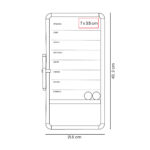 PRO 070 B - PINTARRÓN DAKO (BLANCO / MELAMINA / CORCHO / ALUMINIO / CARTON) - Imagen 6