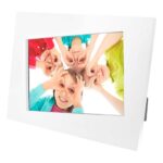 PRT 005 B - PORTARRETRATO PAGLIA (BLANCO / PLASTICO)