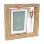 PRT 122 BE - PORTARRETRATO ROSMARY BEIGE (BEIGE / MDF / VIDRIO / FLORES SECAS) - Imagen 5