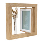 PRT 122 BE - PORTARRETRATO ROSMARY BEIGE (BEIGE / MDF / VIDRIO / FLORES SECAS) - Imagen 3