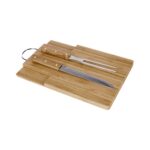 PWT 090 - TABLA Y CUCHILLOS JARTUM (BEIGE / BAMBU / METAL) - Imagen 2