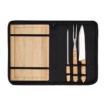 PWT 120 BE - SET DE COCINA RIBEIRA (BEIGE / MADERA CAUCHO / METAL / POLIESTER) - Imagen 6