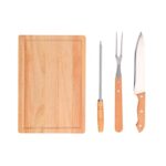 PWT 120 BE - SET DE COCINA RIBEIRA (BEIGE / MADERA CAUCHO / METAL / POLIESTER)