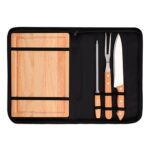 PWT 120 BE - SET DE COCINA RIBEIRA (BEIGE / MADERA CAUCHO / METAL / POLIESTER) - Imagen 2