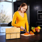 PWT 240 BE - SET DE TABLAS GURI (BEIGE / BAMBU TABLAS / METAL BASE) - Imagen 4