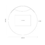 PWT 400 BE - TABLA RISETA (BEIGE / MADERA ACACIA / METAL) - Imagen 4
