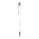 RQ 013 B - BOLÍGRAFO AROS BLANCO (BLANCO / ALUMINIO) - Imagen 2