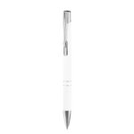 RQ 013 B - BOLÍGRAFO AROS BLANCO (BLANCO / ALUMINIO) - Imagen 3