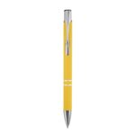 RQ 013 Y - BOLÍGRAFO AROS AMARILLO (AMARILLO / ALUMINIO)