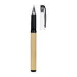 RQ 035 N - BOLÍGRAFO OLDHAMII NEGRO (NEGRO / BAMBU / RUBBER / PLASTICO / METAL) - Imagen 3
