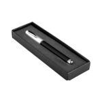RQ 1002 - BOLÍGRAFO ROLLER BALL (NEGRO / ACERO INOXIDABLE) - Imagen 3