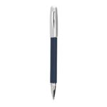 RQ 1003 - BOLÍGRAFO HEFEI (AZUL / ACERO INOXIDABLE)