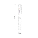 RQ 1050 B - BOLÍGRAFO AFFARI (BLANCO / METAL) - Imagen 5