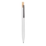RQ 1110 B - BOLÍGRAFO FURU BLANCO (BLANCO / ALUMINIO / MADERA)